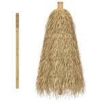 vidaXL Parasol Tiki avec auvent en feuille de bananier 150 cm bambou