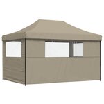 vidaXL Tente de fête Taupe 292 x 440 x 315 cm Tissu Oxford