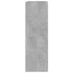 vidaXL Armoire à miroir de salle de bain Gris béton Bois d’ingénierie