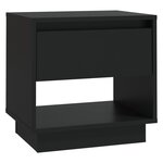 vidaXL Tables de chevet 2 Pièces Noir 45x34x44 cm bois d'ingénierie