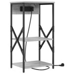 vidaXL Cabinet de chevet Gris Sonoma 41 x 31 x 76 cm Bois d'ingénierie