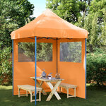 vidaXL Tente de fête 200 x 200 x 306 cm Orange Tissu Oxford