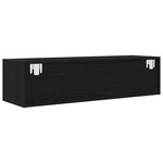 vidaXL Meuble TV Chêne noir 100 x 31 x 25.5 cm Bois d'ingénierie