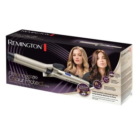 REMINGTON CI8605 Fer a Boucler, Boucleur 32mm Advanced Ceramic Colour Protect, Soin Huile Karité et Filtres UV