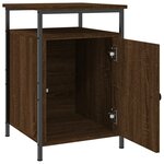 vidaXL Table de chevet chêne marron 40x42x60 cm bois d'ingénierie