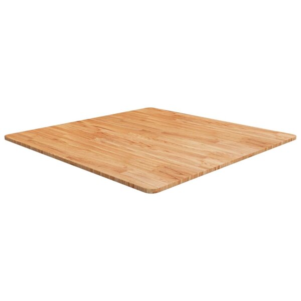 vidaXL Dessus de table carré Marron clair90x90x1 5cm Bois chêne traité