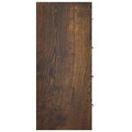 vidaXL Buffet avec 4 tiroirs 60x30 5x71 cm Chêne fumé