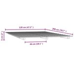 vidaXL Cadre de lit 120x200 cm Bois de pin massif