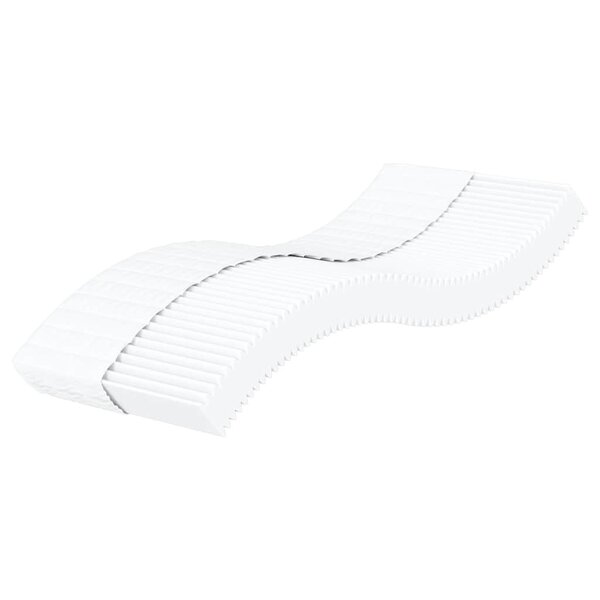 vidaXL Matelas en mousse blanc 90x210 cm dureté H2 H3