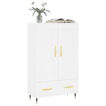 vidaXL Buffet haut blanc 69 5x31x115 cm bois d'ingénierie