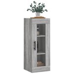 vidaXL Armoire murale sonoma gris 34 5x34x90 cm