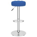 vidaXL Tabourets de bar lot de 2 bleu tissu