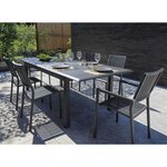 Fauteuils d'extérieur empilables en aluminium cayo (lot de 2)
