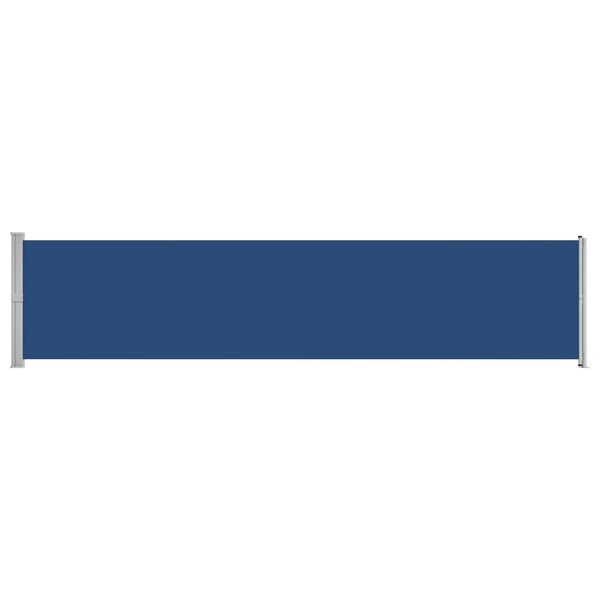 vidaXL Auvent latéral rétractable de patio 140x600 cm bleu