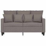 vidaXL Canapé à 2 places Taupe 120 cm Tissu