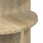 vidaXL Table d'appoint Chêne Sonoma Ø 39 5 x 55 cm Bois d'ingénierie