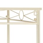 vidaXL Table d'appoint Style vintage Métal 87 x 34 x 73 cm Doré