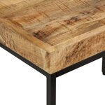 vidaXL Tables basses gigognes 3Pièces bois de manguier massif brut et fer