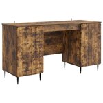 vidaXL Bureau Chêne fumé 142 5 x 50 x 75 cm Bois d'ingénierie
