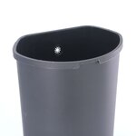 Eko poubelle à pédale shell 50 l argenté mat