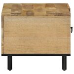 vidaXL Table basse 80x50x40 cm bois de manguier massif