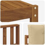 vidaXL Ensemble de canapés d'extérieur 9 Pièces Naturel et Beige