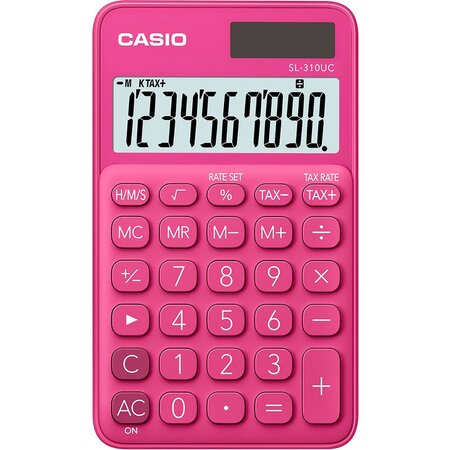 Calculatrice de bureau SL-310UC, 10 chiffres - Rouge