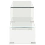 vidaXL Ensemble de table basse 2 Pièces 90x30x20/110x30x40cm Verre trempé