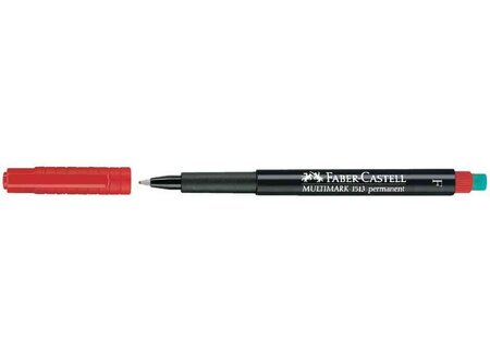 Marqueur permanent MULTIMARK, 513 F, rouge FABER-CASTELL