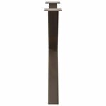 vidaXL Pieds de table à manger en forme de X  2 pièces  acier naturel  90 x (72-73) cm