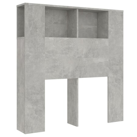 vidaXL Armoire de tête de lit Gris béton 100x18 5x104 5 cm