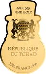 Pièce de monnaie en Or 3000 Francs g 0.031 (1/1000 oz) Millésime 2024 Gold Gift LET IT SNOW 1/1000