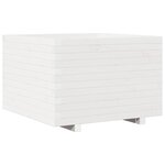 vidaXL Jardinière blanc 70x70x49 5 cm bois de pin massif