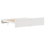 vidaXL Cadre de lit sans matelas blanc 160x200 cm bois de pin massif