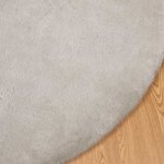 vidaXL Tapis en Fourrure Synthétique de Lapin Olite Beige Ø 160 cm