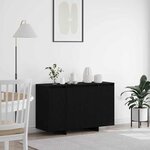 vidaXL Buffet Chêne noir 120 x 41 x 75 cm Bois d'ingénierie