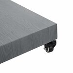 vidaXL Socles de parasol d'extérieur Bois foncé 45 x 45 x 32 cm