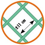 Nature Treillis de jardin 50x150 cm PVC anthracite