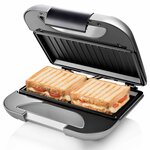 Princess Appareil à croque-monsieur Deluxe 750 W Gris