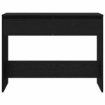 vidaXL Table console Chêne noir 100 x 35 x 76 5 cm Bois d'ingénierie