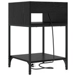 vidaXL Cabinet de chevet Chêne noir 40 x 40 x 61 cm Bois d'ingénierie