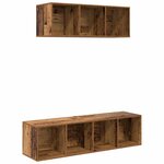 vidaXL Ensemble de meubles TV 2 Pièces Bois ancien 37 x 37 x 142.5 cm