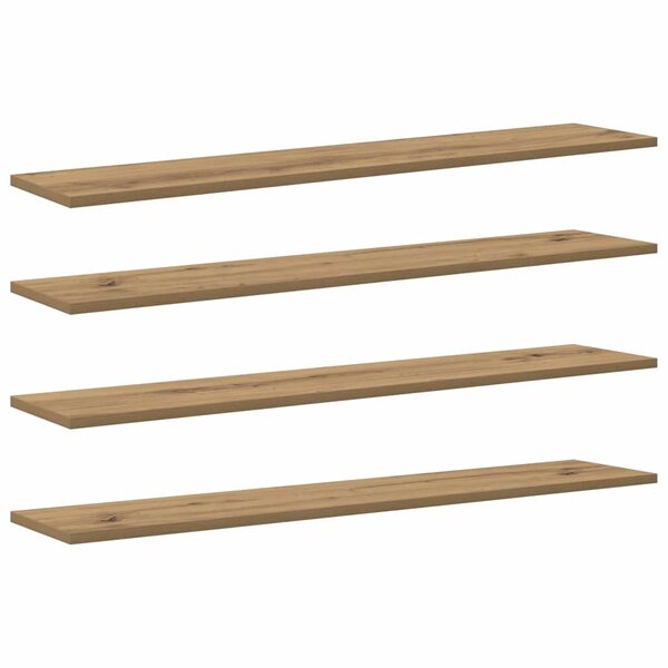 vidaXL Étagère à livres 4 Pièces Marron 100 x 20 x 1.5 cm
