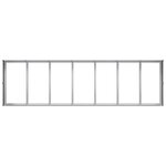 vidaXL Jardinière 280x80x40 cm acier galvanisé