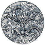 DRAGON ART 2024 5 Once Argent Monnaie 10 Dollars Niue 2024
