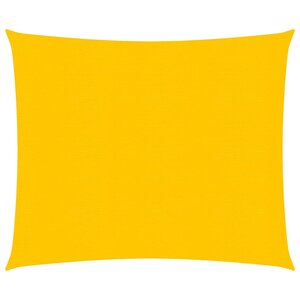 vidaXL Voile d'ombrage 160 g/m² carré jaune 5x5 m PEHD