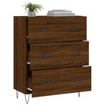 vidaXL Buffet chêne marron 69 5x34x90 cm bois d'ingénierie