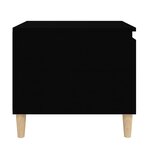 vidaXL Table basse Noir 100x50x45 cm Bois d'ingénierie