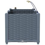 vidaXL Jardinières de jardin 1 pc Gris clair 80 x 40 x 37.5 cm