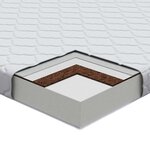 vidaXL Matelas Blanc 200 x 80 cm Mousse